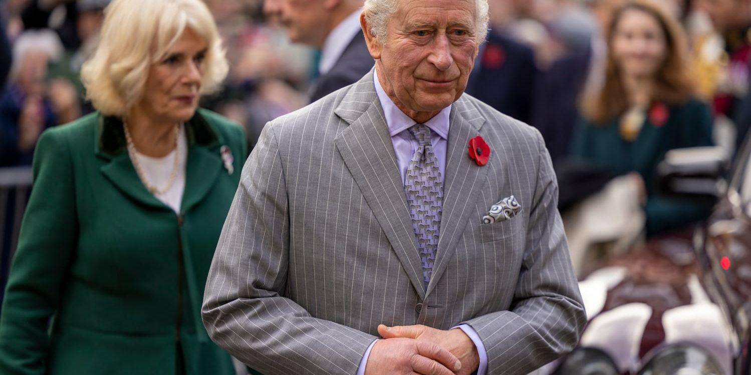Resan till Frankrike och Tyskland skulle bli kung Charles III och drottninggemål Camillas första statsbesök sedan han blev britternas monark. Bild från november 2022.