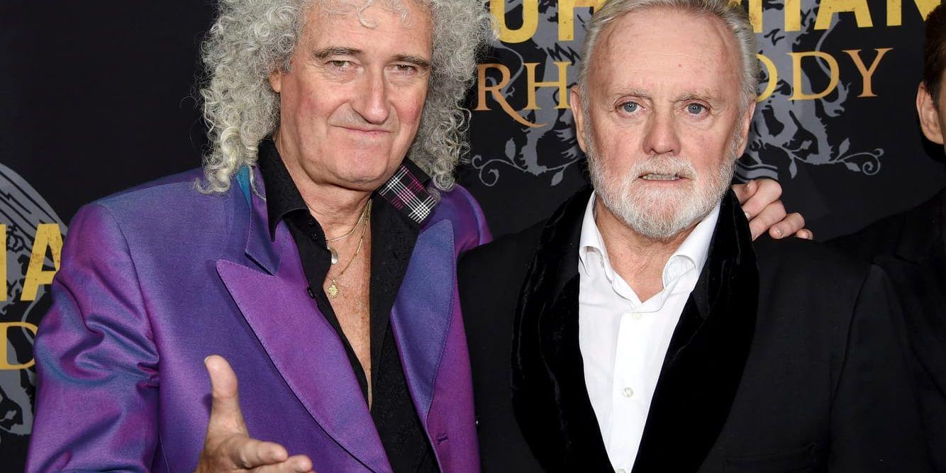 Gitarristen Brian May och trummisen Roger Taylor kommer att uppträda på Oscarsgalan på söndag. Arkivbild.