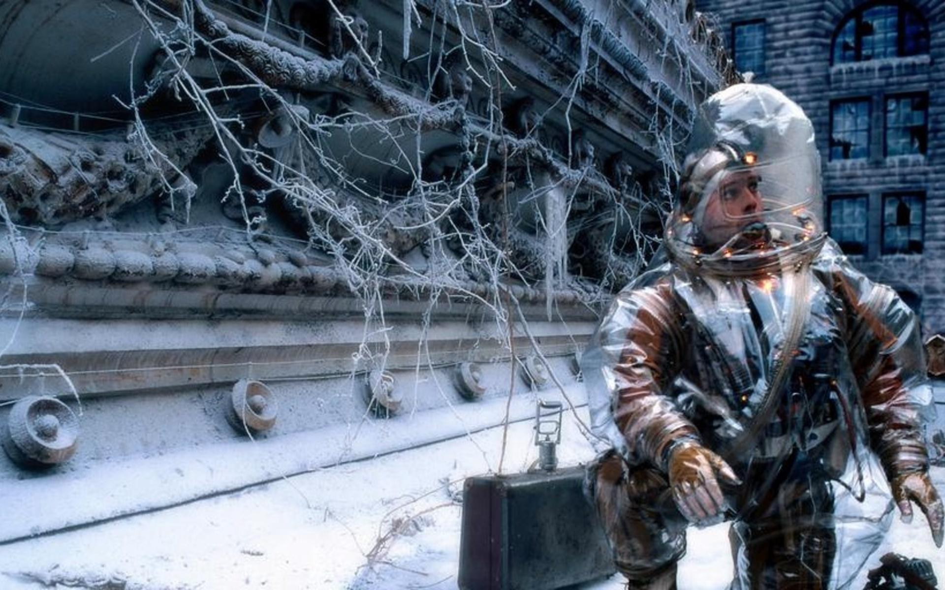 I Terry Gilliams ”De 12 apornas armé” reser en man plågad av osäkra minnen från 2036 till 1990-talet för att stoppa en pandemi. 