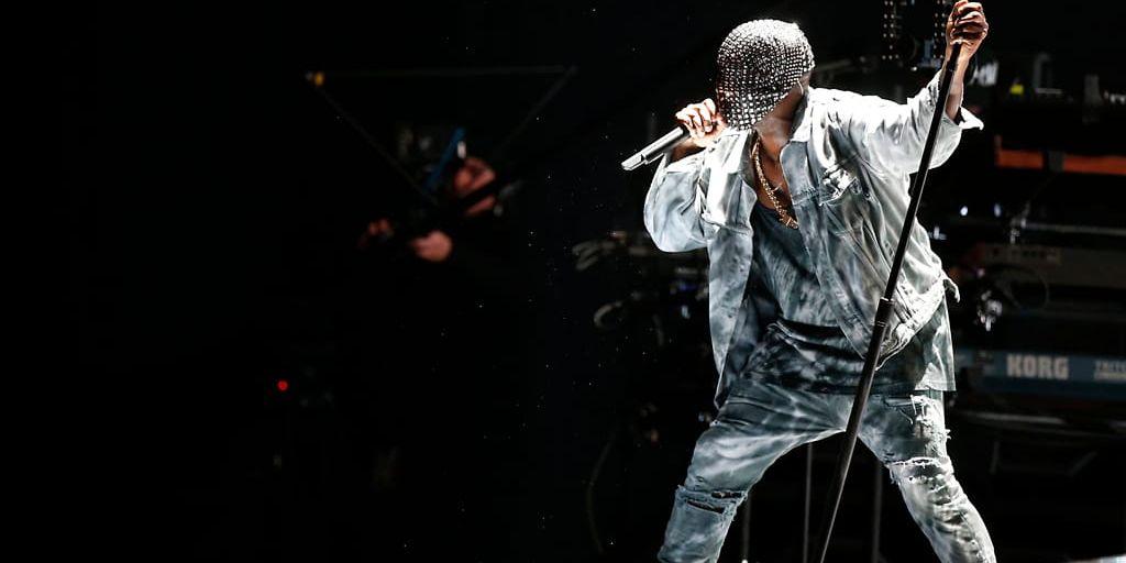 Kanye West på Bråvallafestivalen.