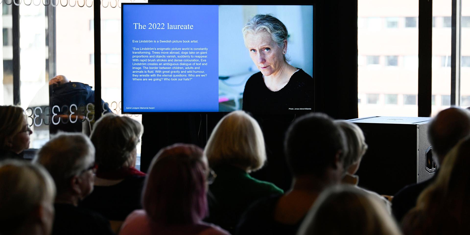 Årets Almapris om fem miljoner kronor tilldelas den svenska bilderbokskonstnären Eva Lindström.