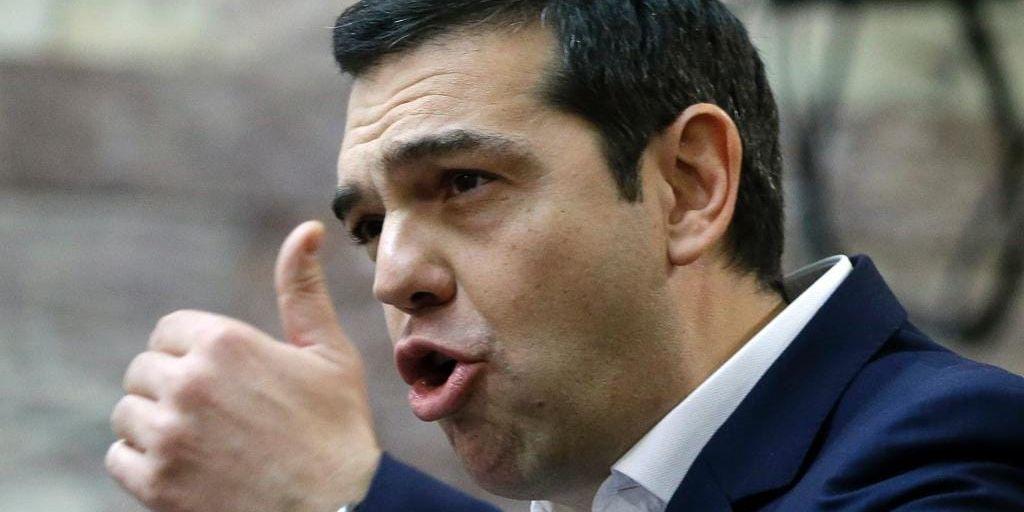 Greklands premiärminister Alexis Tsipras har efter avhopp bara 152 av 300 röster med sig i parlamentet inför den serie av avgörande reformförslag som måste godkännas för att krislandet ska få nya nödlån. ARKIVBILD.