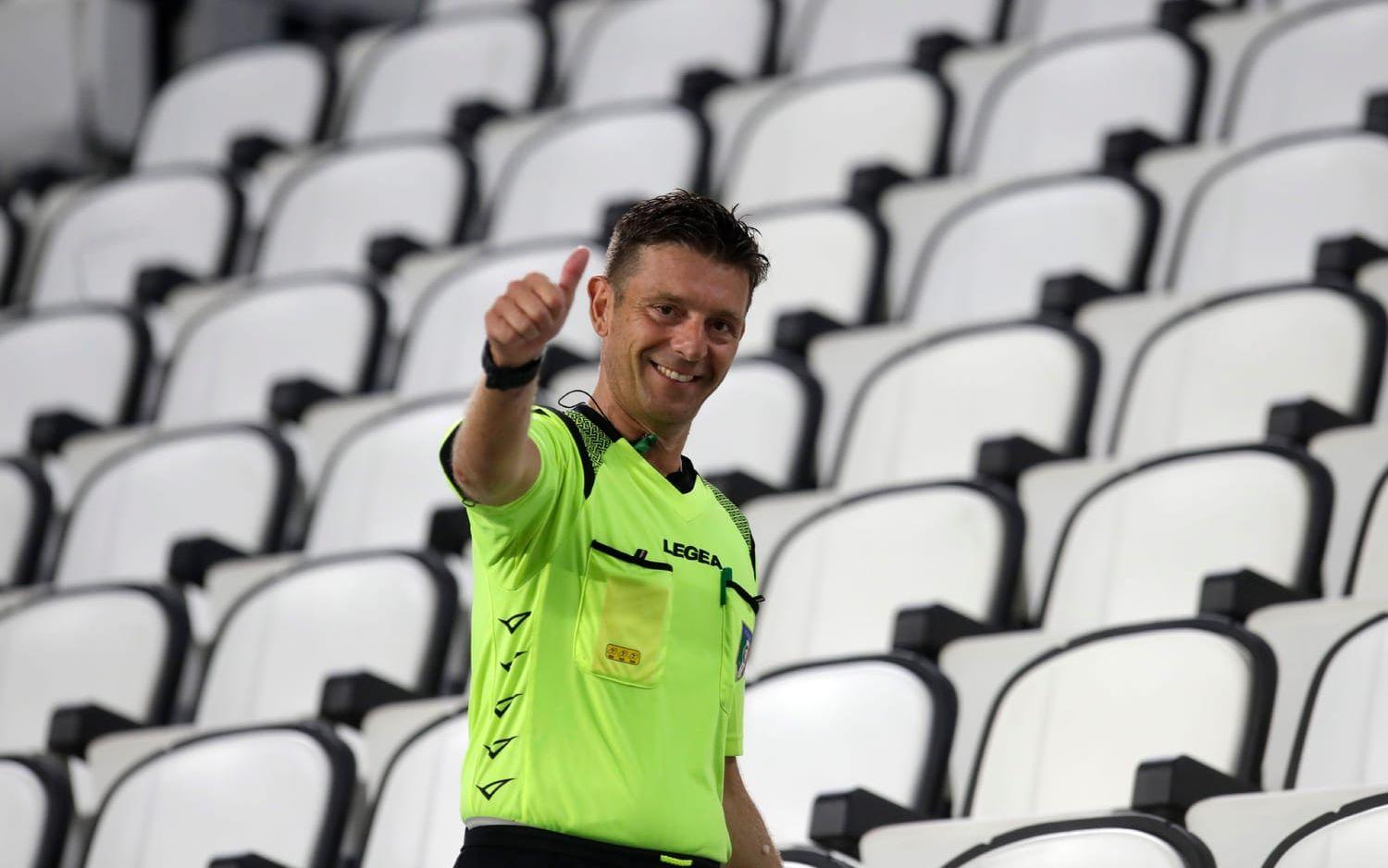 Domarchefen Gianluca Rocchi, här under sin tid som domare 2020.