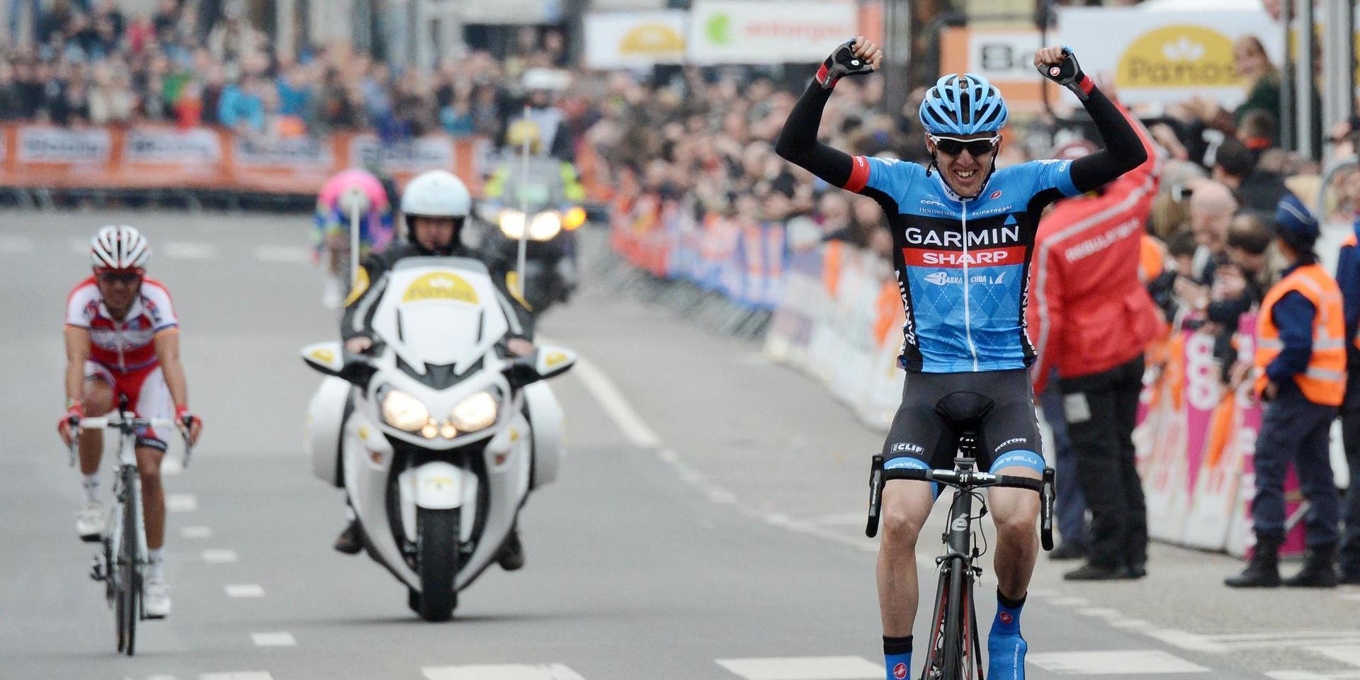 Garmin är en viktig aktör inom teknik för mätning, positionering och tidtagning vid sporter – som vid detta klassikerlopp i Liege i Belgien där cyklisten Daniel Martin cyklade i Garmin-Sharp-laget under 10-talet och som synes var först över mållinjen.