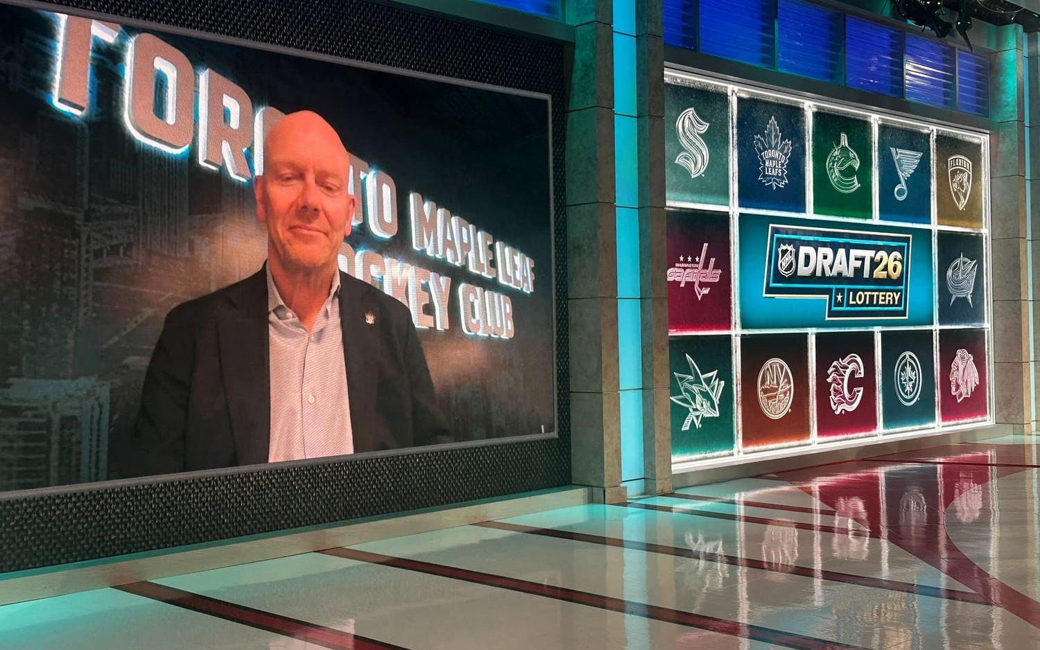 Mats Sundin under draftlotteriet.