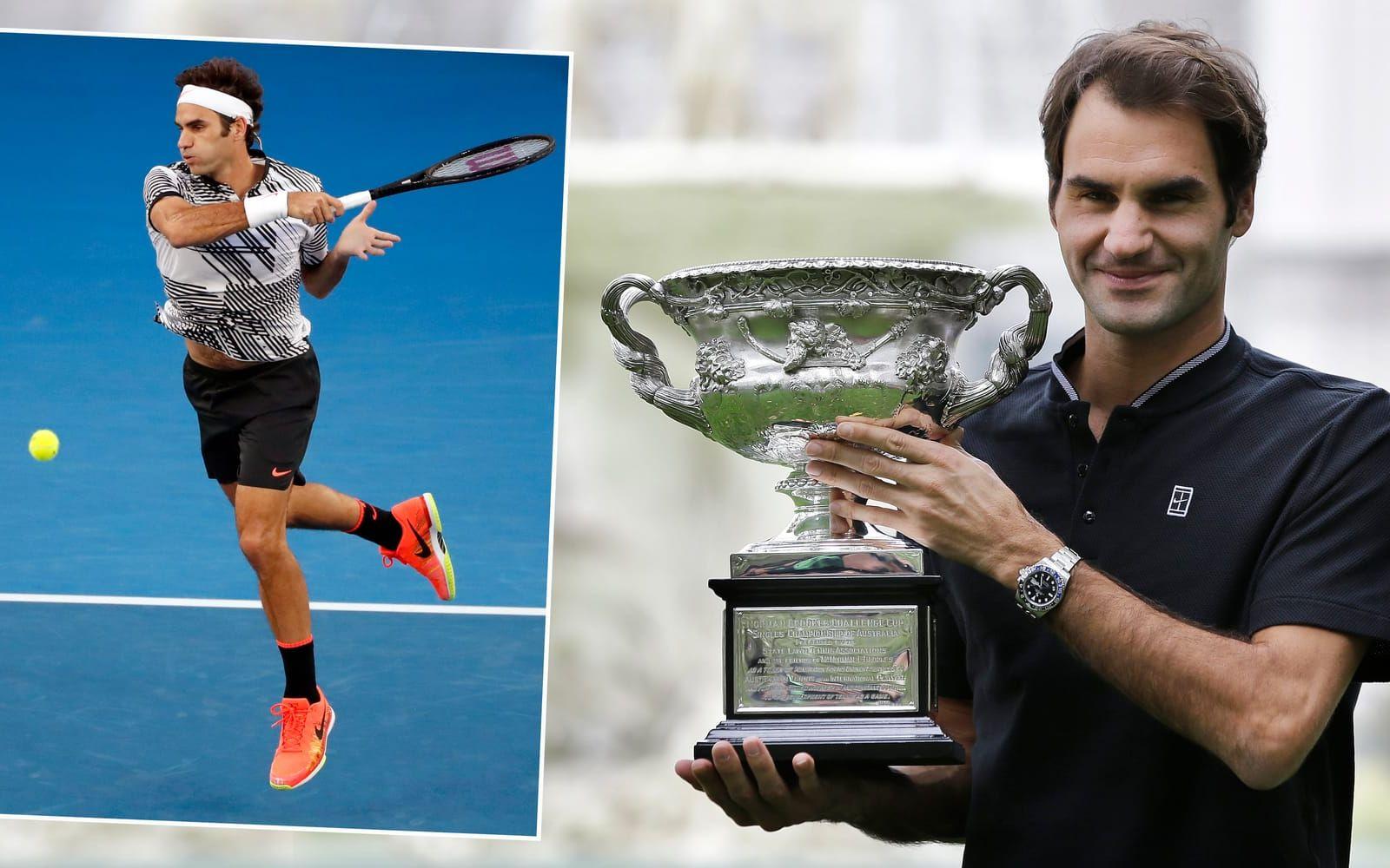 Roger Federer dominerade tennissporten under stora delar av 2000-talet, och schweizaren vann väldigt många grand slam-turneringar. När han var som bäst rankades han som världsetta 237 veckor i rad – det känns som ett oslagbart rekord. Foto: TT