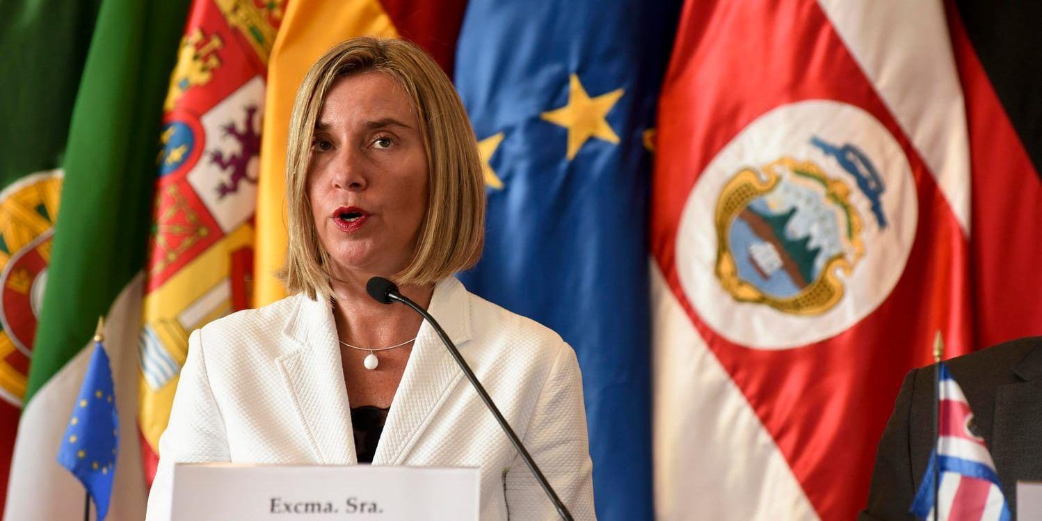 EU:s utrikeschef Federica Mogherini. Arkivfoto.