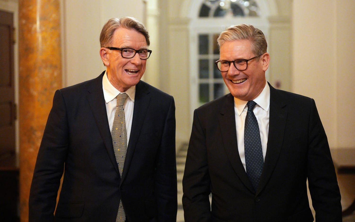 Det var då – Peter Mandelson och Keir Starmer i Washington DC i februari förra året.