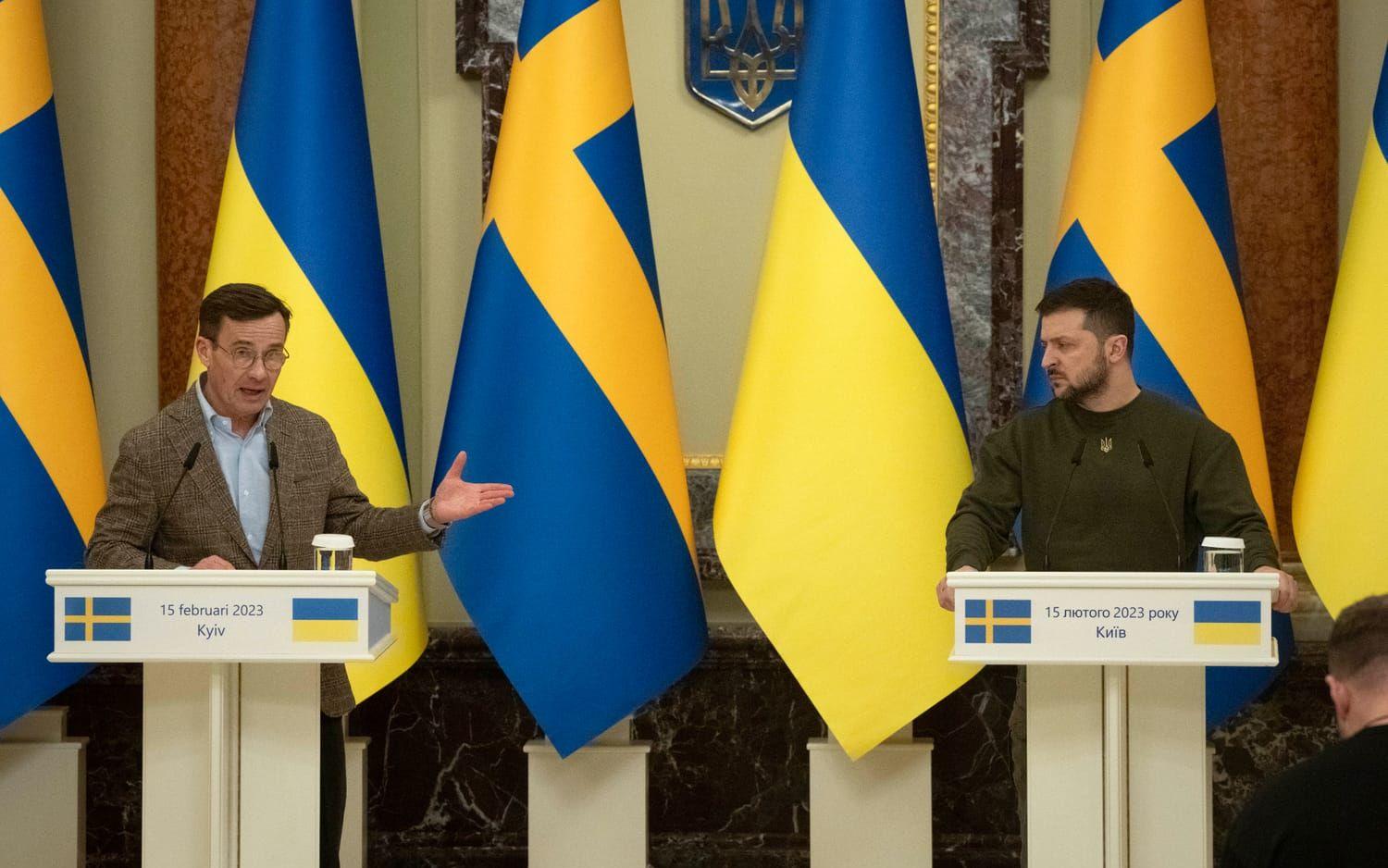 Statsministers Ulf Kristerssons besök i Kiev hade inte aviserats på förhand. 