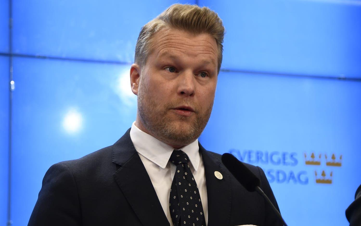 Alexander Christiansson (SD) är SD:s kulturpolitiska talesperson och sitter i kulturutskottet. Arkivbild.