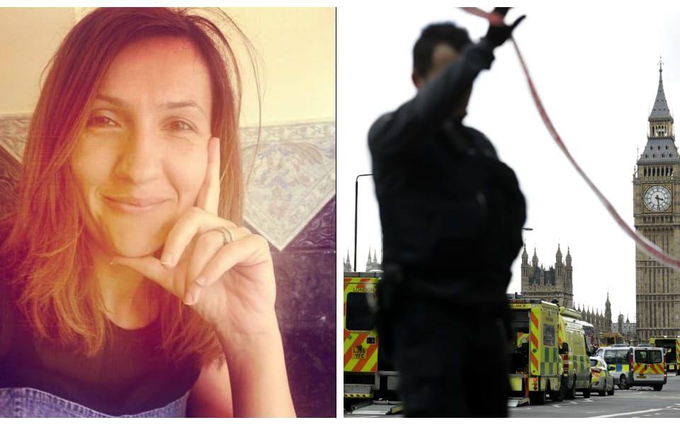 Aysha Frade beskrivs som en skyddsängel. Nu ber familjen för att hon ska fortsätta skydda London. Kollage: GP Bilder: Londonpolisen / TT
