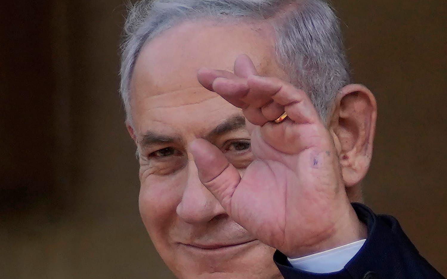 'Bibi' Netanyahu – en politisk överlevare. Bild tagen vid ett besök i Cypern i september.