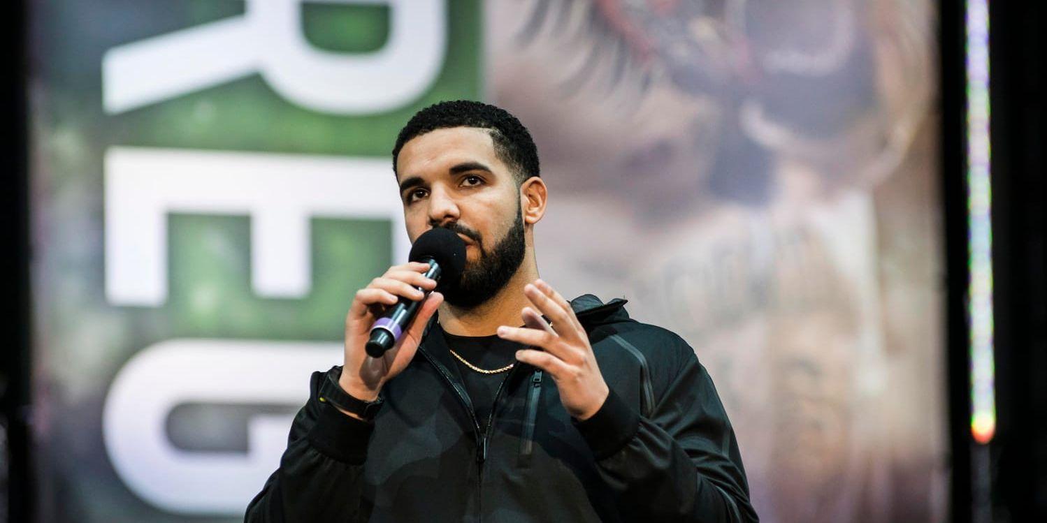 På nya albumet "Scorpion" bekräftar Drake att han är pappa. Arkivbild.
