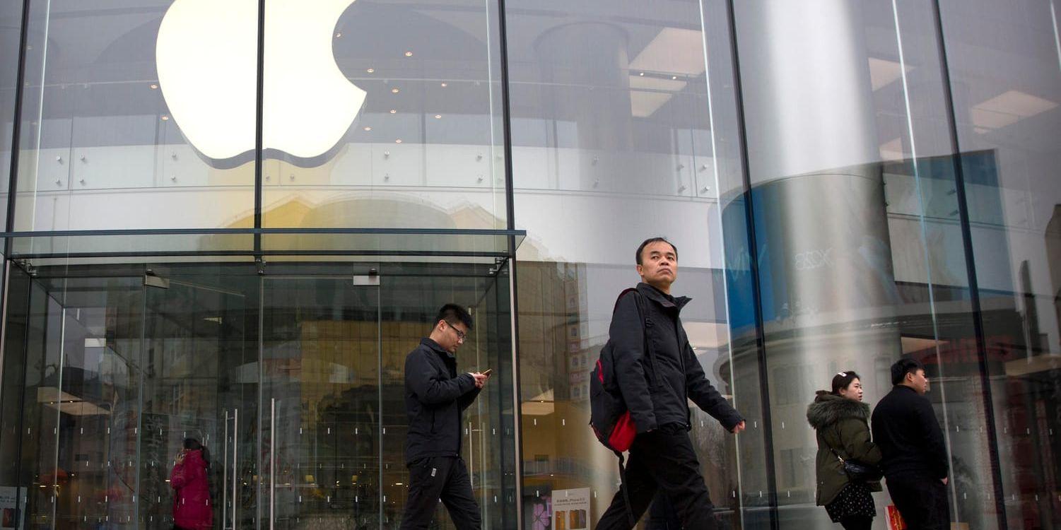 Apple har enligt tidningen Nikkei Asian Review bett underleverantörer utvärdera effekter av en flytt av en stor andel av produktionen från Kina till Sydostasien. Arkivbild
