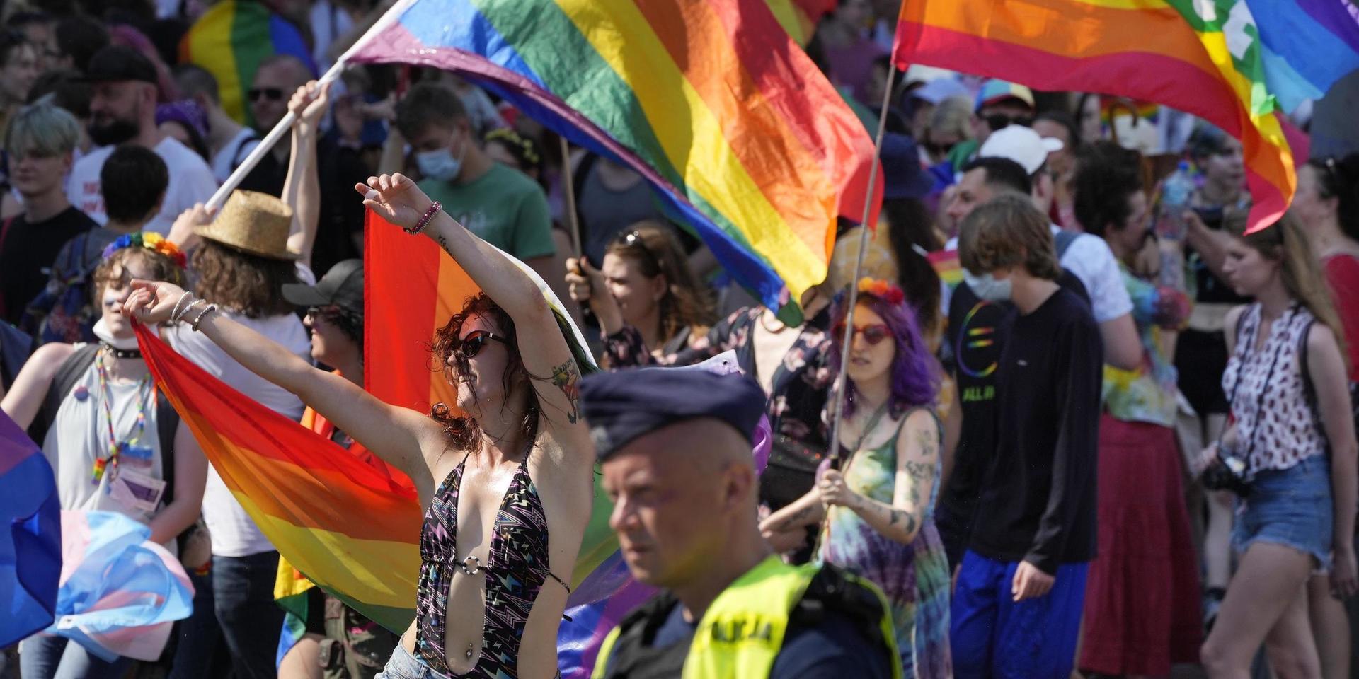 Efter att ha ställts in i fjol var Prideparaden i Warszawa återigen tillbaka under helgen.