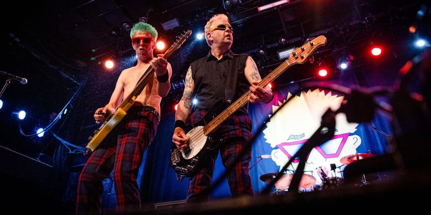 Två gubb-punkare på scen.