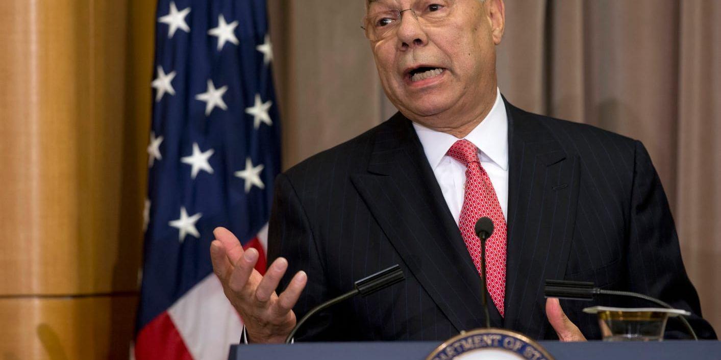 När Colin Powell var utrikesminister under Bush-administrationen ställde han sig bakom beslutet att invadera Irak. I efterhand har han ångrat det beslutet, uppger Jan Eliasson.