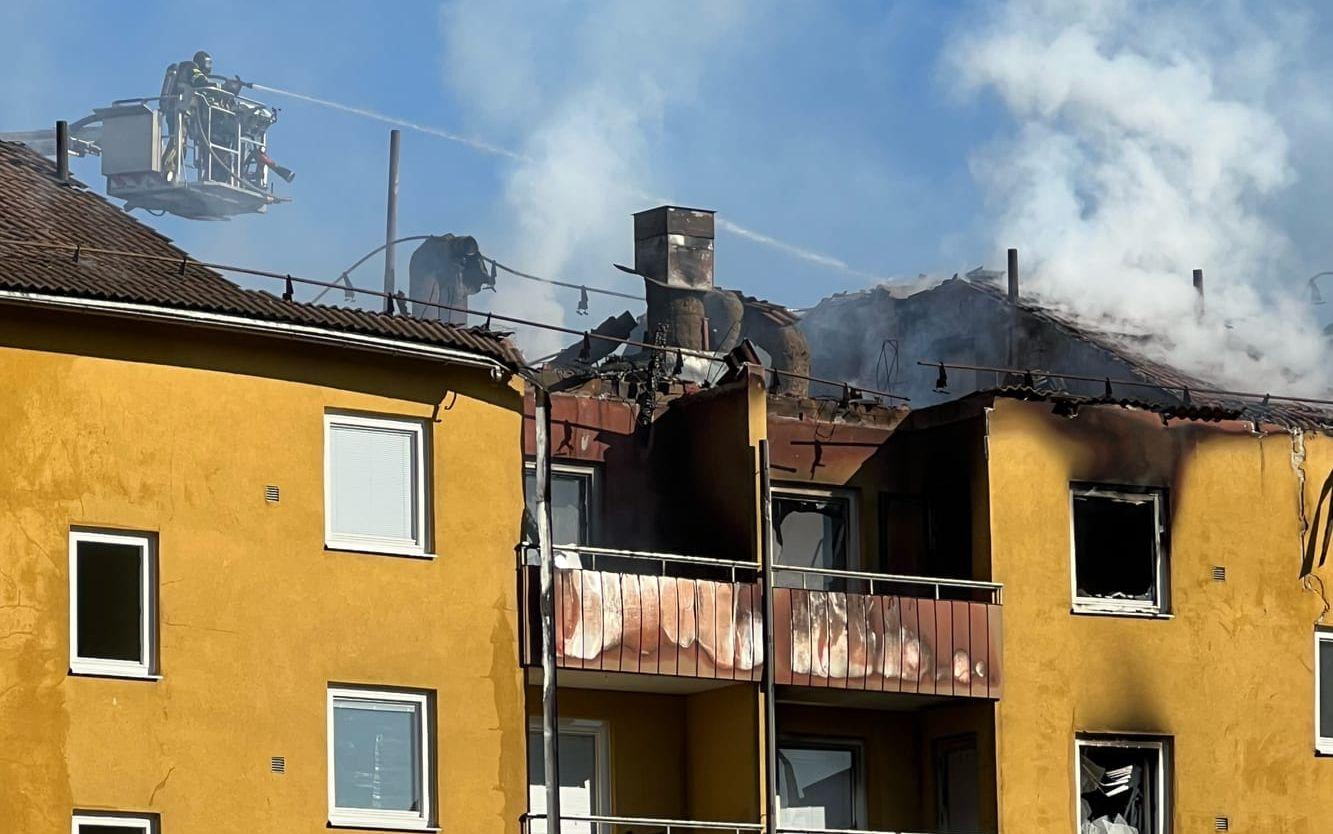 En tredje person har anhållits misstänkt för inblandning i explosionen i ett bostadshus i Norrköping.