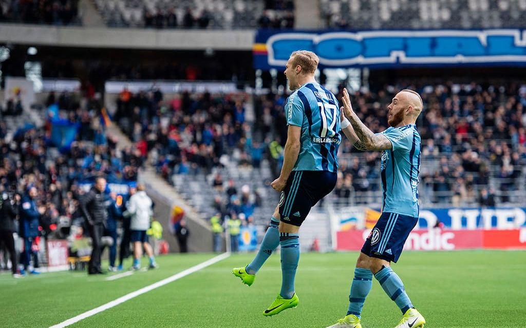 Tillsammans med kedjekamraten Magnus Eriksson har Gustav Engvall gjort tio mål. Bild: Bildbyrån.