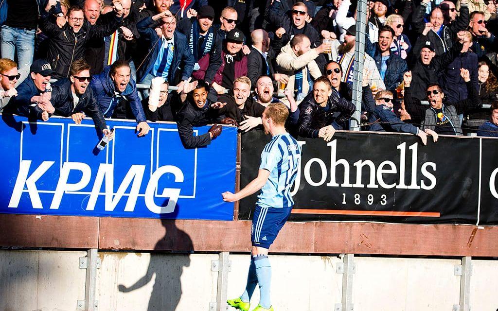 Gustav Engvall har fått en strålande start på sin säsong i Djurgården med fem mål på sju matcher. Bild: Bildbyrån.