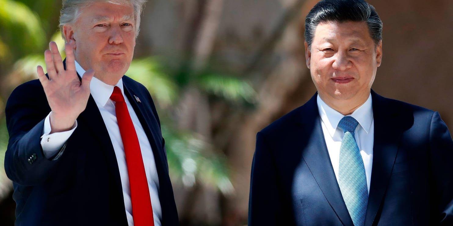 Presidenterna Donald Trump från USA och Xi Jinping från Kina träffades i Florida förra veckan och såg ut att komma bra överens.