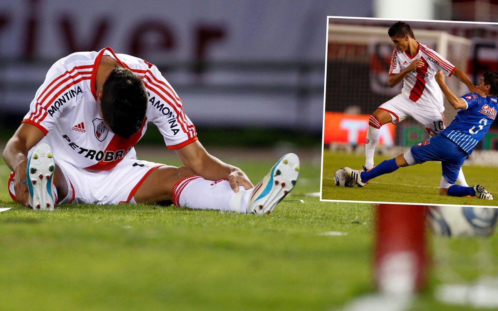 Säsongen 2010-2011 var Lamela med och <strong>åkte ur den argentinska ligan med storklubben</strong> River Plate. Han lämnade moderklubben efter degraderingen. Foto: TT