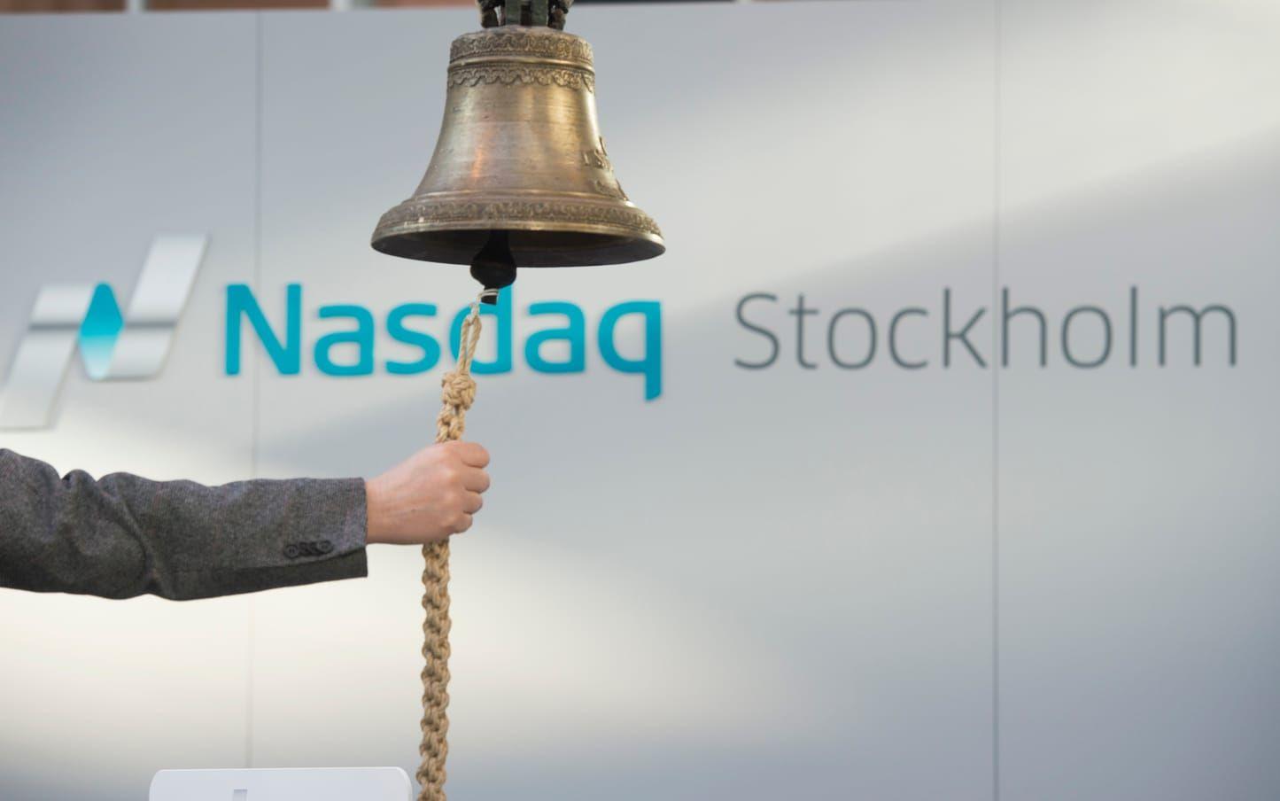 Index i Stockholm hade sjunkit när börsklockan ringde för stängning på tisdagen. Arkivbild. 