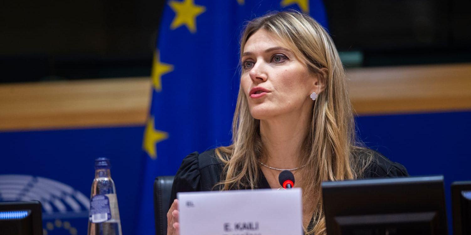 Grekiska EU-parlamentsledamoten Eva Kaili har sparkats från sin roll som vice talman efter anklagelserna om korruption. Arkivfoto.