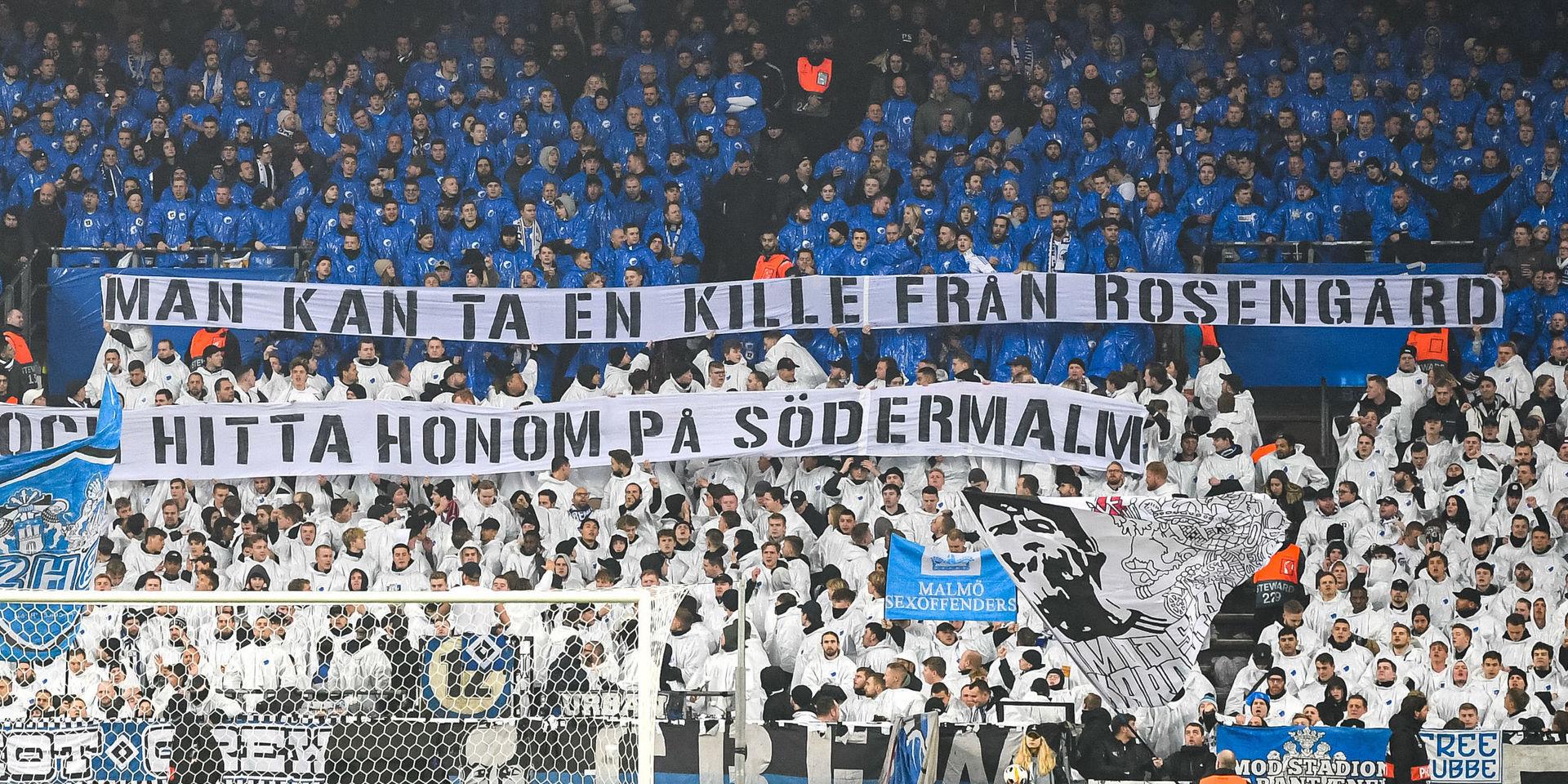 FC Köpenhamns supportrar skickade en kylig passning till Zlatan Ibrahimovic under mötet med Malmö FF.