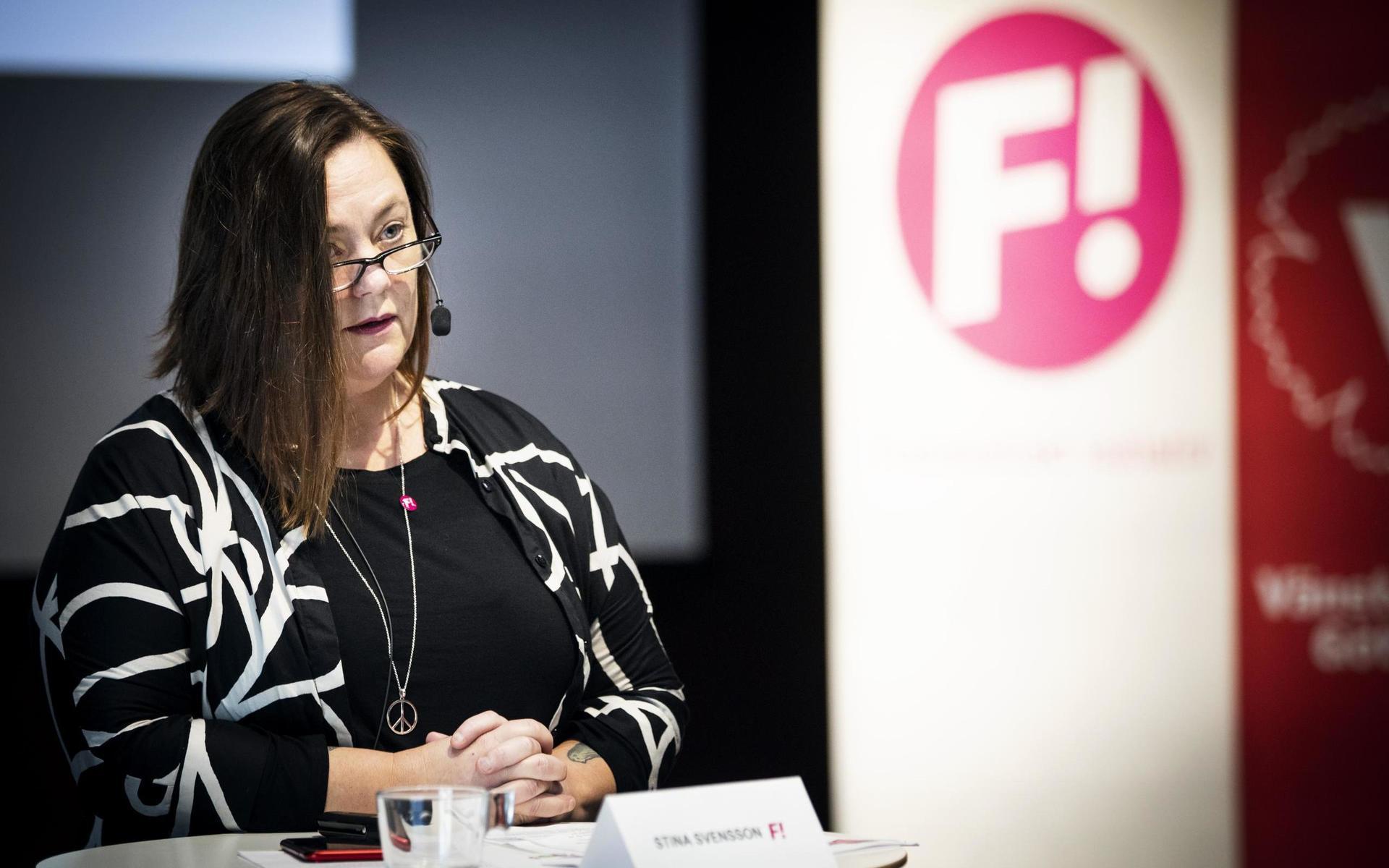 Stina Svensson, gruppledare för Feministiskt initiativ i kommunfullmäktige, rasar mot beslutet att lägga ner GFC:s elitverksamhet.