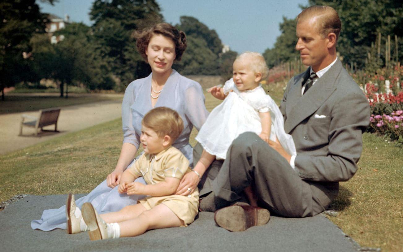Kronprinsessparet tillsammans prins Charles och prinsessan Anne. 
