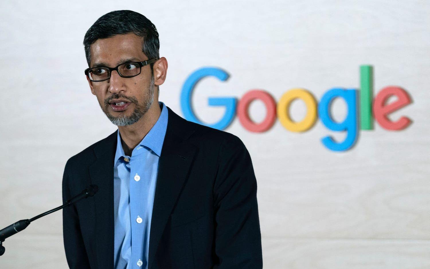 Googles vd Sundar Pichai. Arkivbild.