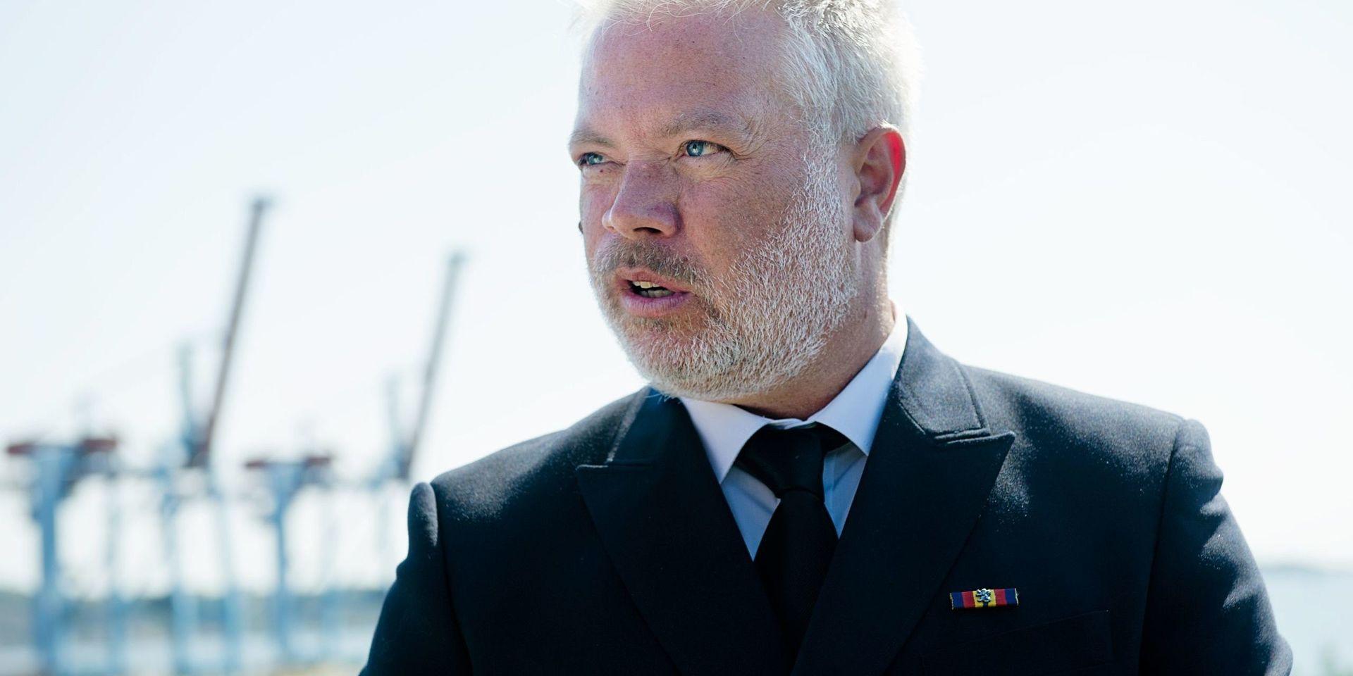 Hamnskyddschef Thomas Fransson menar att det behövs marina stridskrafter för att säkra Göteborgs hamn.