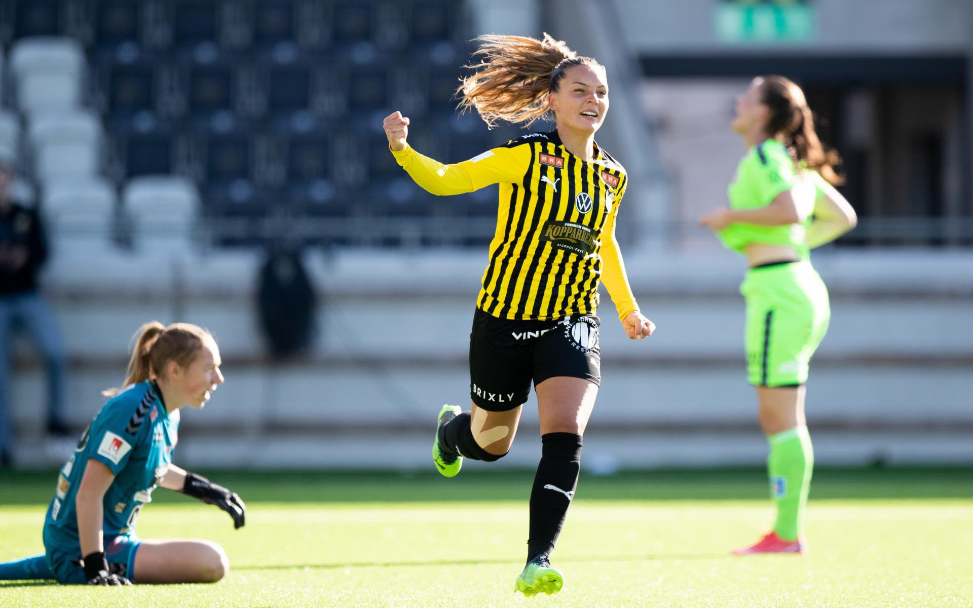 Johanna Rytting Kaneryd jublar efter 3-1.