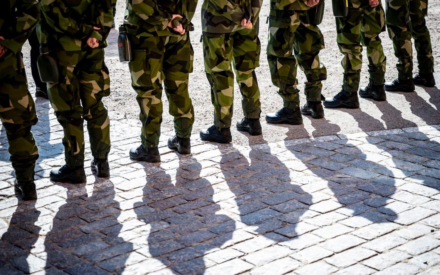 Bekväma underkläder för kvinnor har minst sagt varit en utmaning för Försvarsmakten. Arkivbild.