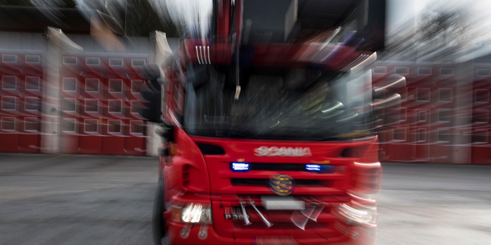 Räddningstjänsten ryckte ut till en brand i en lagerlokal i Karlstad under natten. Arkivbild.
