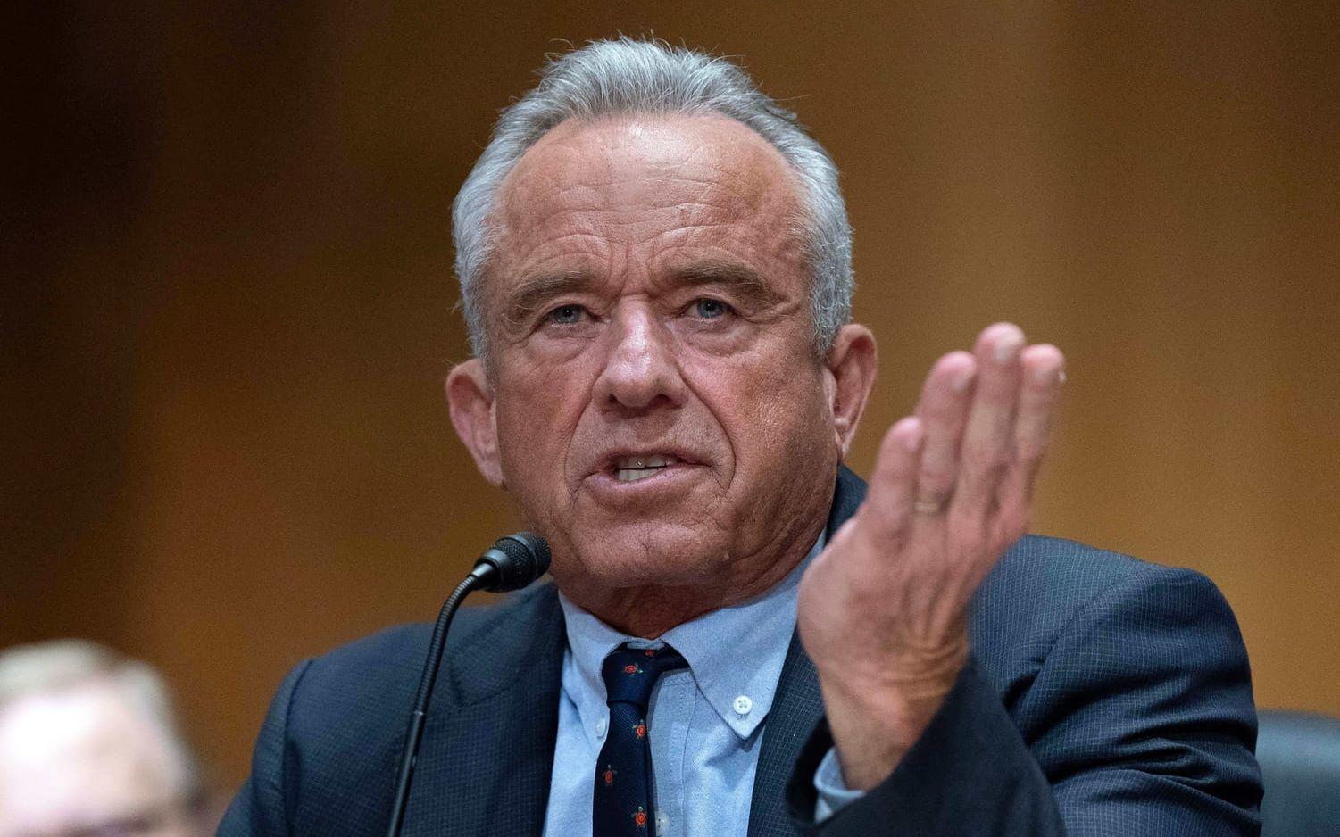 USA:s hälsominister, miljörättsjuristen och tidigare demokraten Robert F Kennedy.