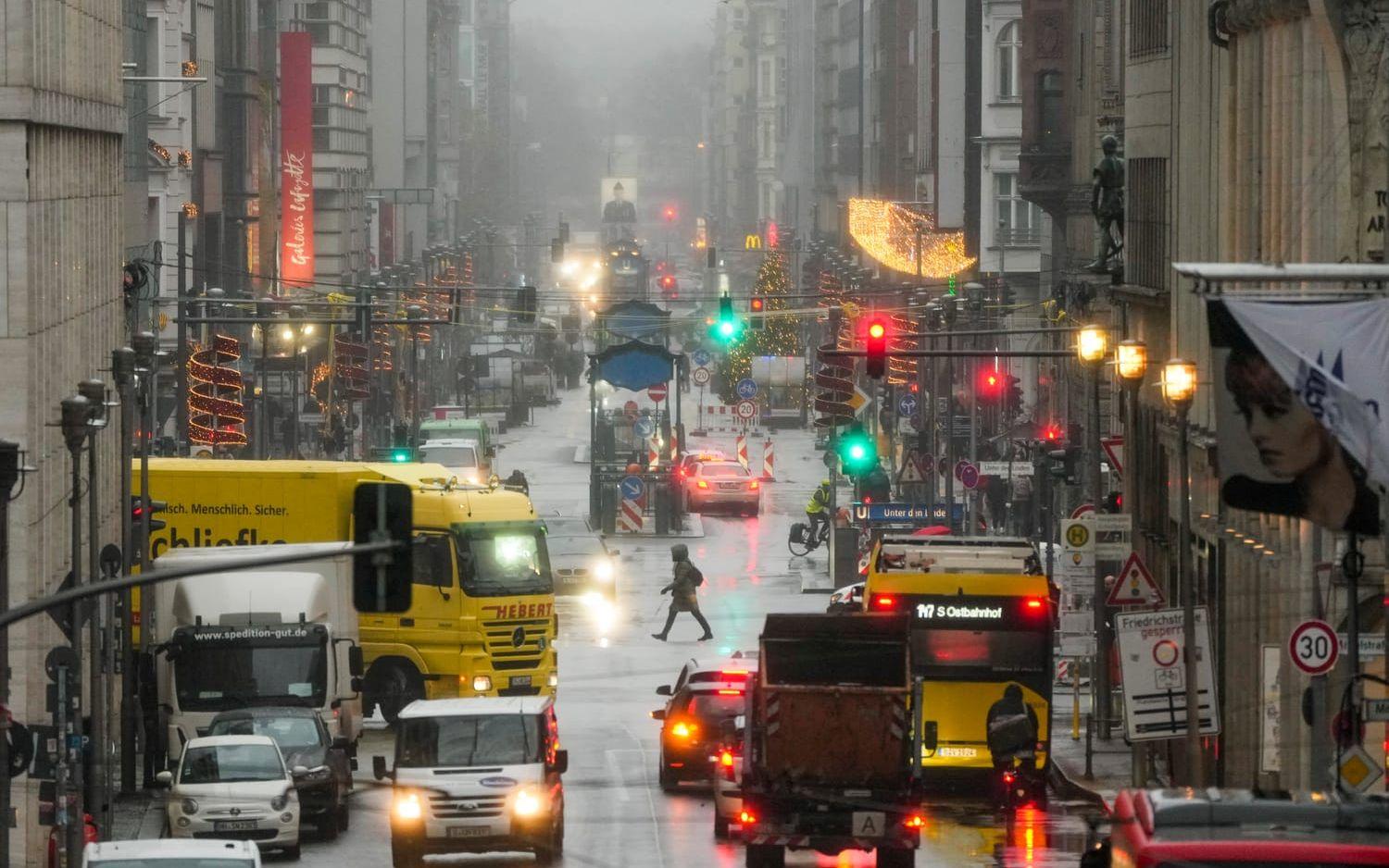 Friedrichstrasse, Berlin. Arkivbild