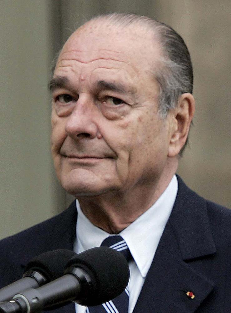 Jacques Chirac i Elyseepalatset 2007.