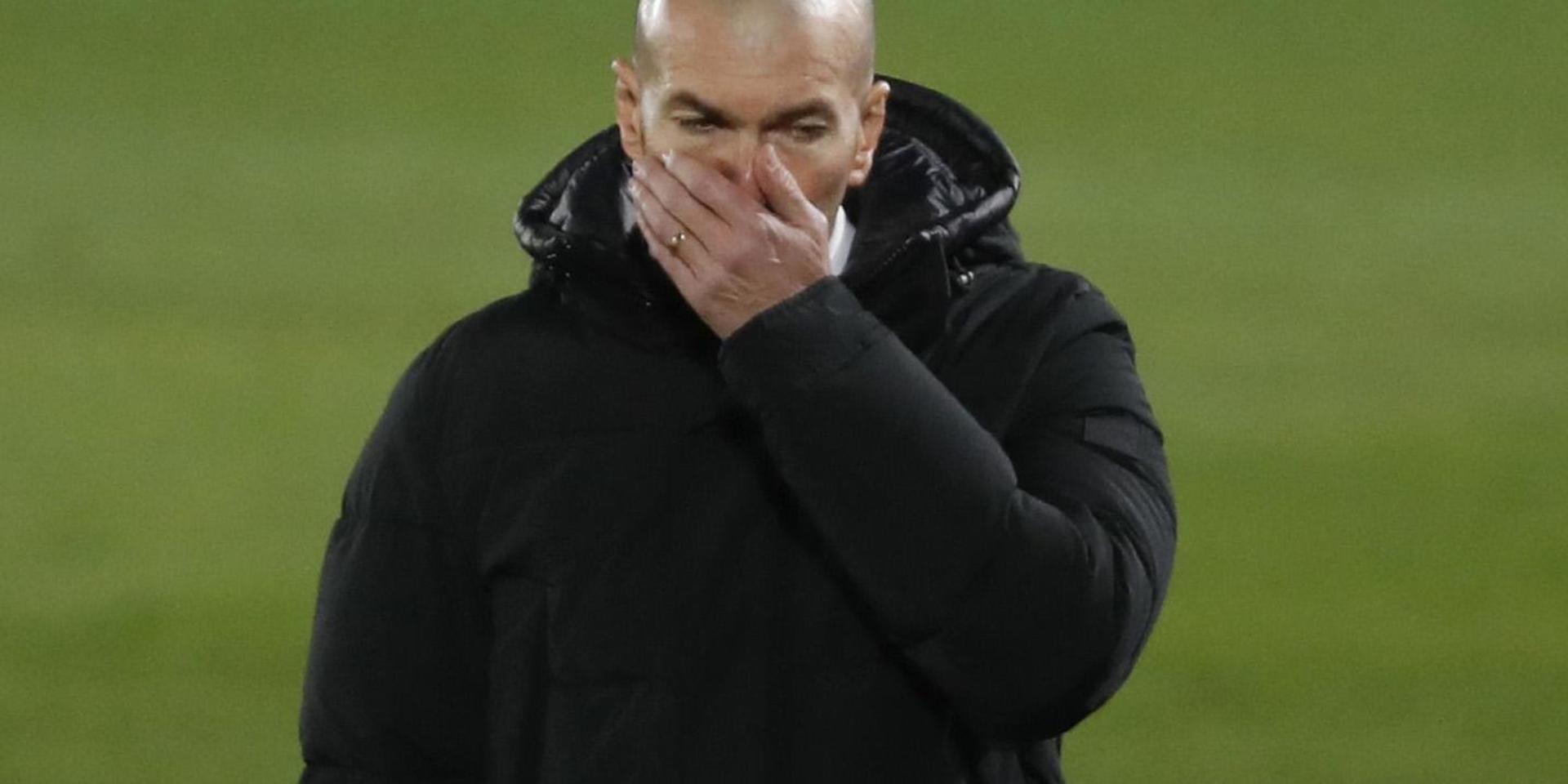 Real Madrids tränare Zinedine Zidane under en match.