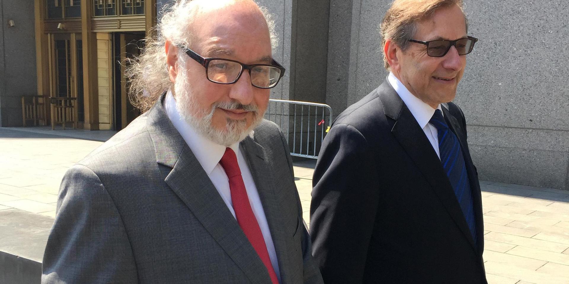 Jonathan Pollard, till vänster, här med advokaten Eliot Lauer, i en bild från 2016.