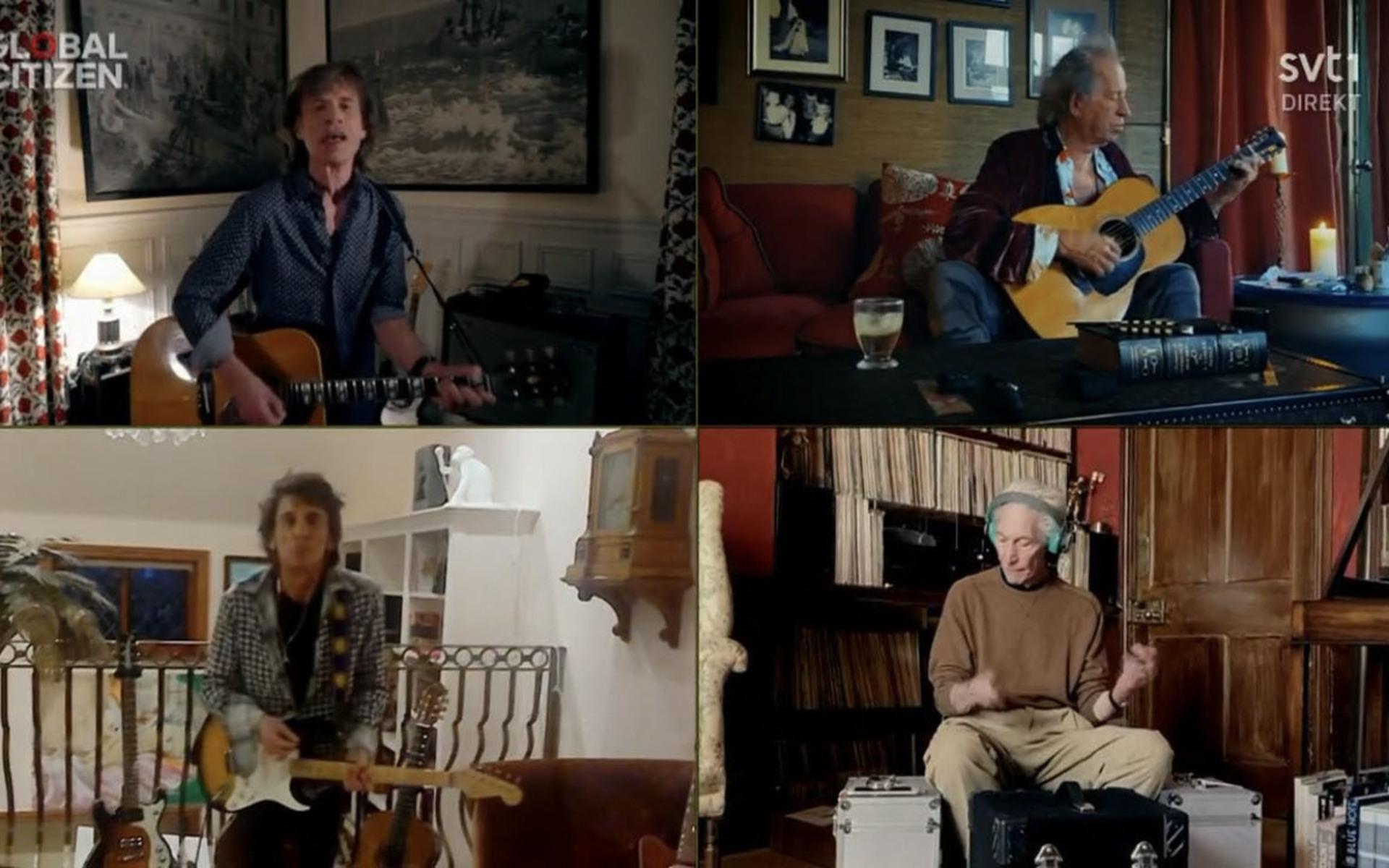 Mick Jagger, Keith Richards, Ron Wood och Charlie Watts lyckades med konststycket att få musiken att svänga även på distans.