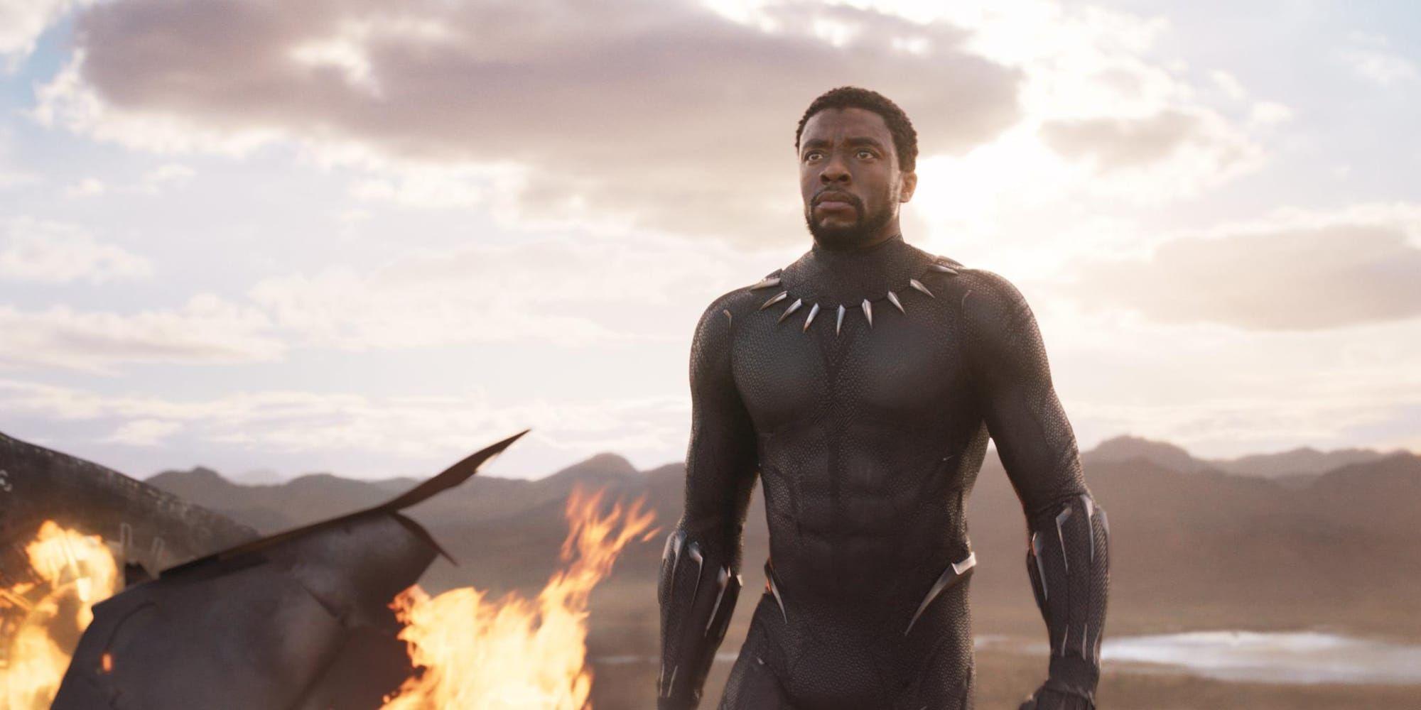 Chadwick Boseman som T’Challa i Black Panther.
