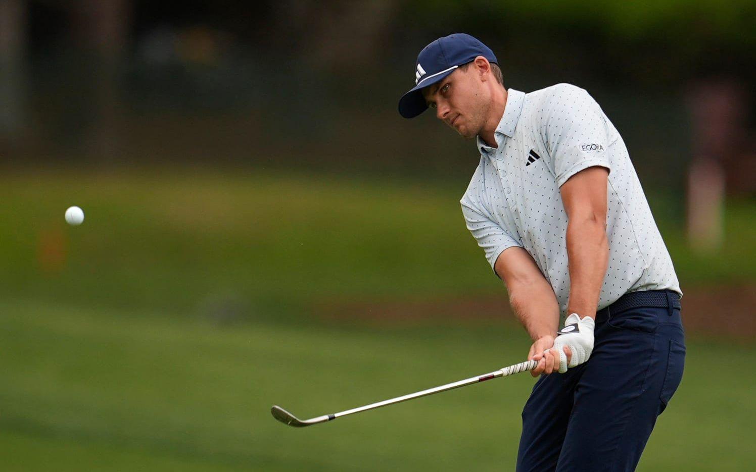 Ludvig Åberg i fjärde rundan.