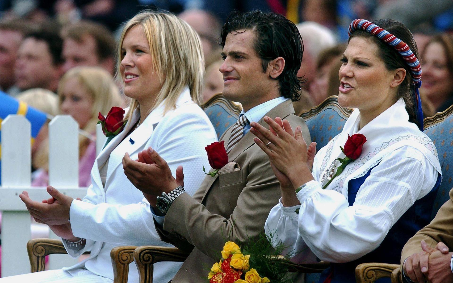 2004 firade kronprinsessan sin 27-årsdag med bland andra Anja Pärson och prins Carl Philip.