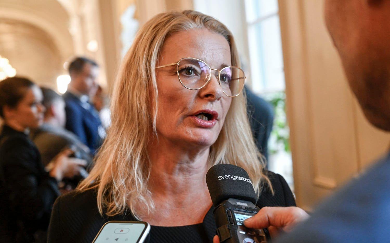 Skolminister Lotta Edholm (L). Arkivbild.