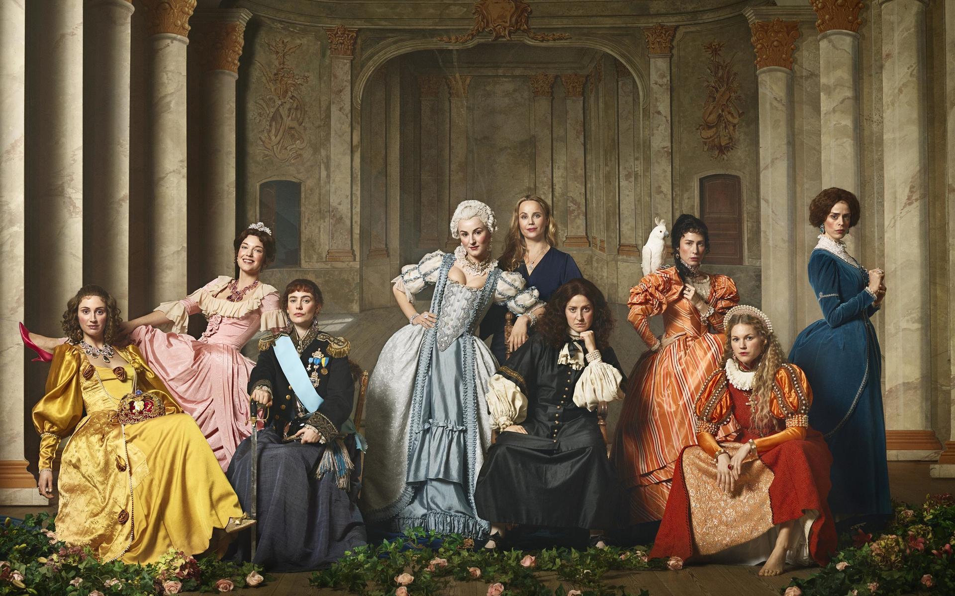 TV4 vill med ”Drottningarna” lyfta fram de starka kvinnornas roll i historien. 