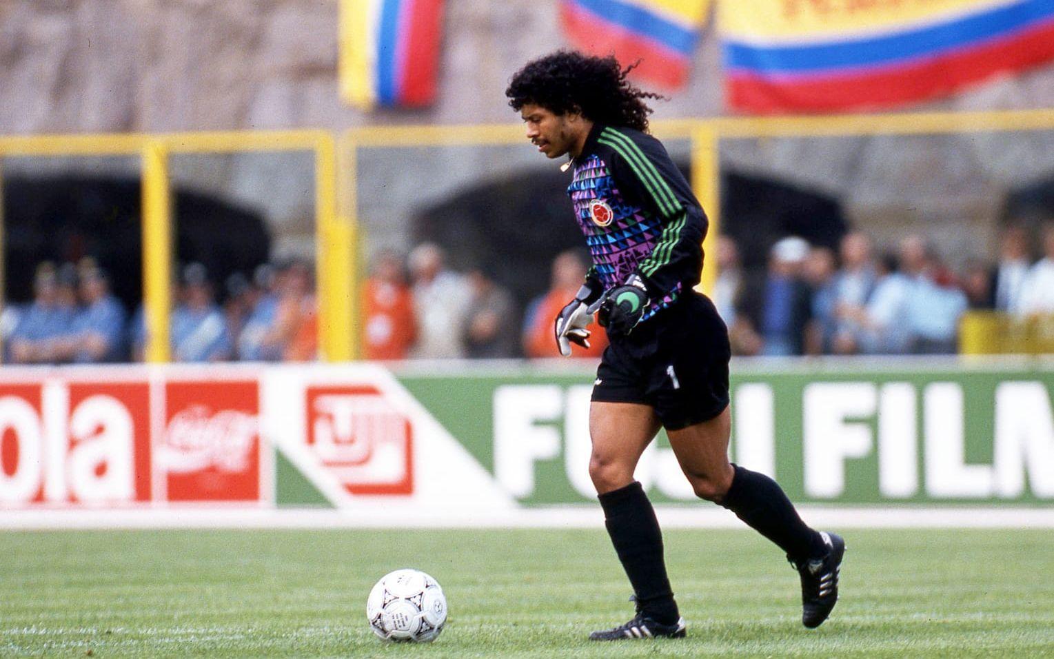 SPELAREN. René Higuita, Colombias landslagsmålvakt 1987-1999. En stor profil i fotbollsvärlden, men han hade inte full koll på hemlandets kidnappningslag. Foto: Bildbyrån
