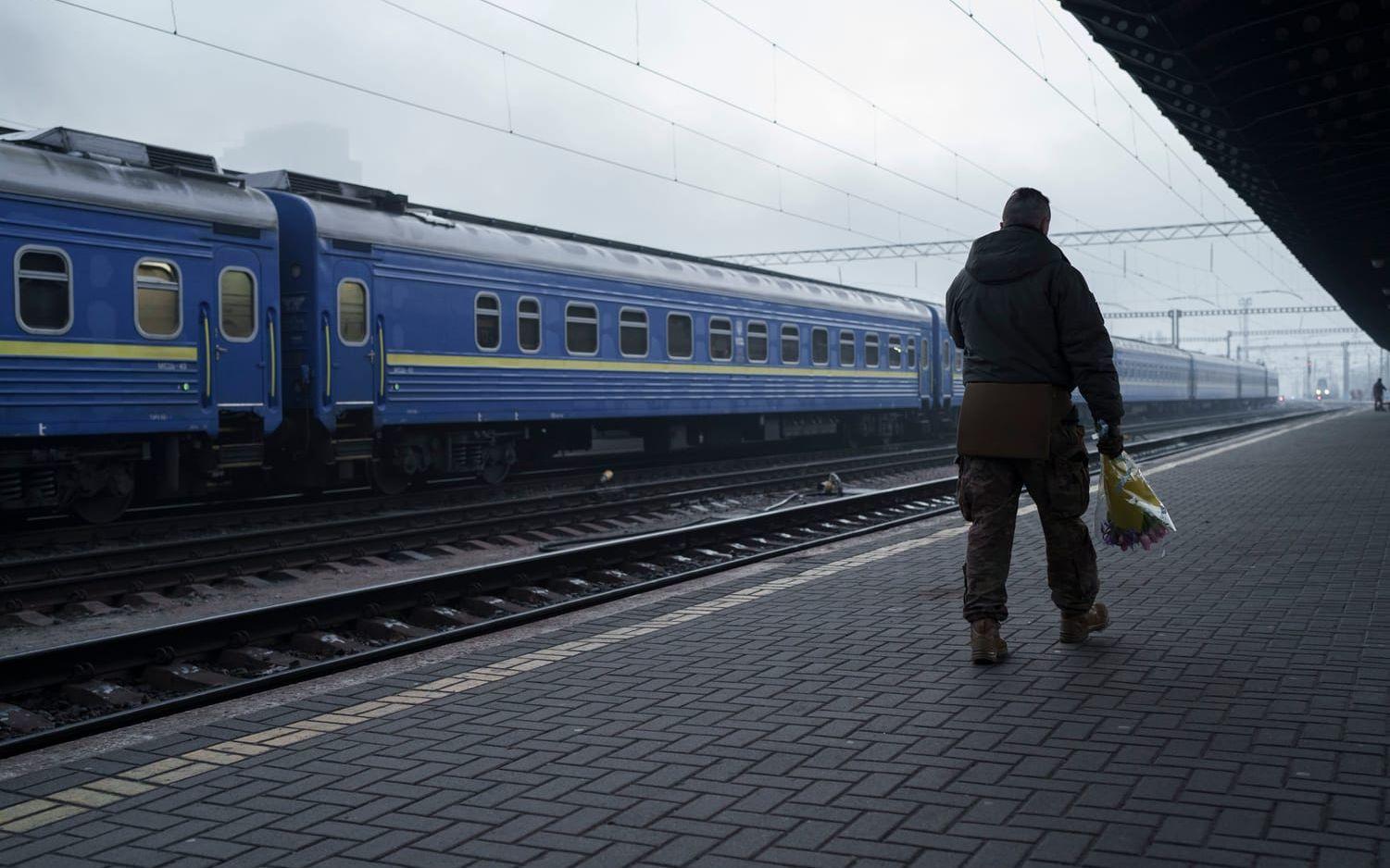 Spionringen ska ha siktat in sig på bland annat de ukrainska tågen. Arkivbild från Kievs centralstation.