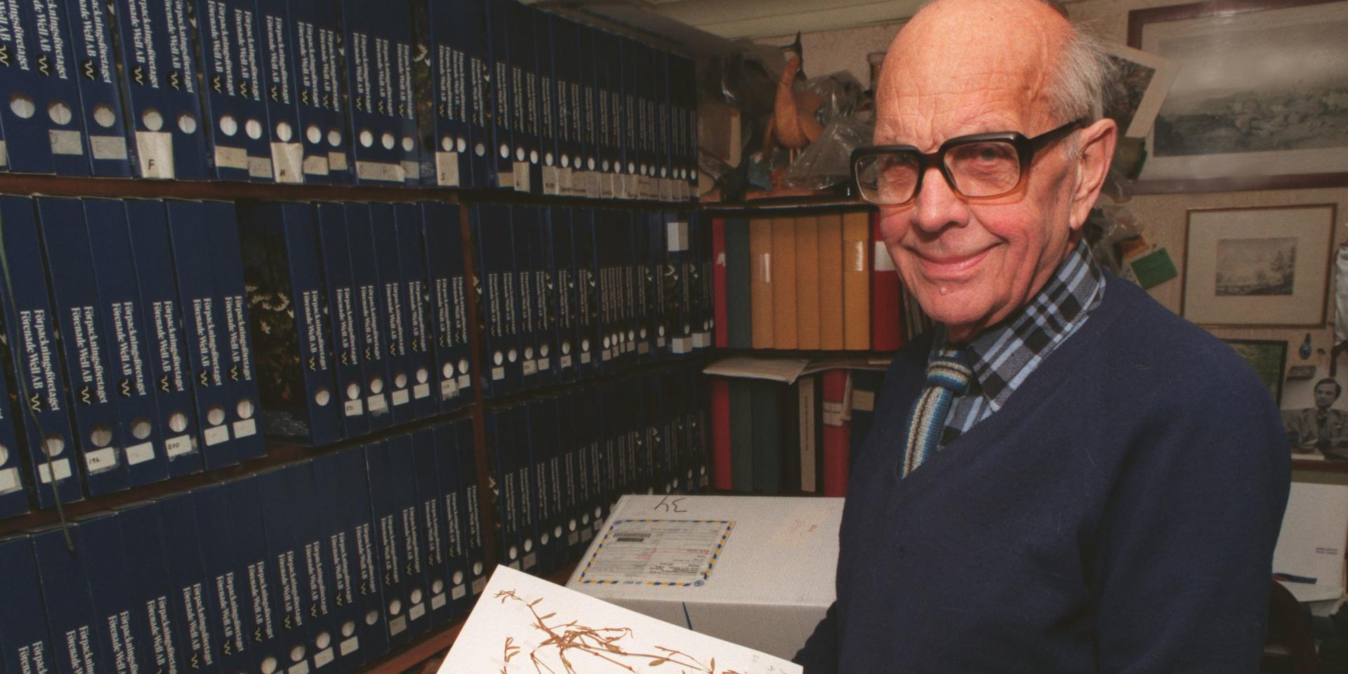 Nils Dahlbeck, kändis från Kållered. botanist och medarbetare i radio och tv. Dahlbeck avled 1998.